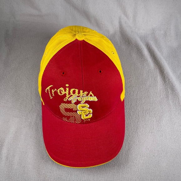 USC Trojans Hat Boys Red Strapback‎ Cap College Sports Football NCAA - Picture 6 of 11
